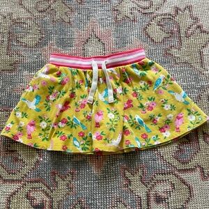 Mini Boden Girls Tropical Birds Skirt, 4-5y